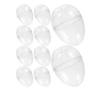 12 Pcs Ornamenti Di Plastica Riempibili Chiari Per L'artigianato Trasparenti