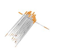 12 Pcs Penna Coda Lunga Pennelli Acquerello Professionali Pennello in Miniatura