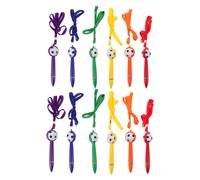 12 Pcs Penna Per Cordino Da Calcio Sfera Con Catena Penne Ragazzi