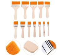 12 PCS Pennello Piccolo Pittura Paintbrush Ad Olio Pennelli Piatti