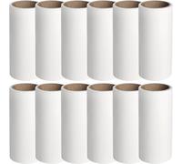 12 Pcs Pet Hair Remover Lint Roller Refills Rullo Capelli Lanugine Portatile