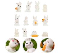 12 Pcs Piccole Figurine Di Coniglietti Decorazioni Per La Casa Del Coniglietto