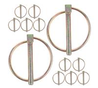 12 Pcs Pin Di Tipo Ad Anello Perno Bloccaggio Spilli Da Fattoria Rotondi