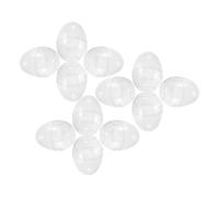12 Pcs Plastica Di Uova Pasqua Ornamenti Trasparenti Chiari Per L'artigianato