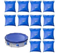 12 Pcs poids de couverture de piscine, Sacs à eau de piscine, sacs d'eau lourds, couvercle de piscine Sac de suspension, Sceller le poids du couvercle de la piscine d'hiver