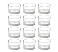 12 Pcs Porta Lumini Bicchiere Per Candele Portacandele Candelieri