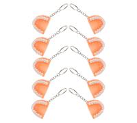 12 Pcs Portachiavi Dente Per Borse Accessori Della Catena Chiave