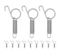 12 Pcs Rabbit Cage Hooks Ganci Molla in Acciaio Inossidabile Per Cancelli