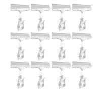 12 PCS Retail Display Clips Pubblicità Tag Clip Merchandising Clip rotabili