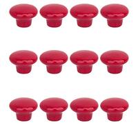 12 pcs Rosso Rotonda Maniglia, Pomello Di Ceramica Per Porte Cassetti Ante Armadio Mobili, Armadio Da Cucina Cassetto Mobili Gabinetto Manopole, Marca Creatwls