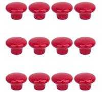 12 pcs Rosso Rotonda Maniglia, Pomello Di Ceramica Per Porte Cassetti Ante Armadio Mobili, Armadio Da Cucina Cassetto Mobili Gabinetto Manopole, Marca Creatwls