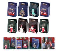 12 Pcs Sacchetti Caramelle Scatole Per Imballaggio Di Oggetti Scena Natalizi
