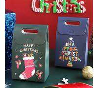 12 Pcs Sacchettini Caramelle Oggetti Di Scena Natalizi Scatole Per Imballaggio