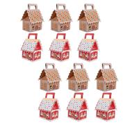 12 Pcs Scatole Natalizie Biscotti Per Bomboniere Di Carta Dolcetti