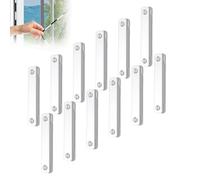 12 Pcs Self-adhesive Magnetic Strips - Magnetic Window Screen Bracket,mosquito Net Clips Adhesive Window Strips, No Punching Installation for Mosquito Nets Door Curtains for Windows-A-12pcs