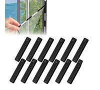 12 Pcs Self-adhesive Magnetic Strips - Magnetic Window Screen Bracket,mosquito Net Clips Adhesive Window Strips, No Punching Installation for Mosquito Nets Door Curtains for Windows-B-12pcs