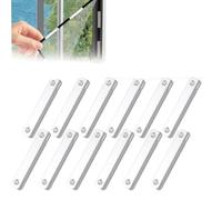 12 Pcs Self-adhesive Magnetic Strips - Magnetic Window Screen Bracket,mosquito Net Clips Adhesive Window Strips, No Punching Installation for Mosquito Nets Door Curtains for Windows-A-12pcs