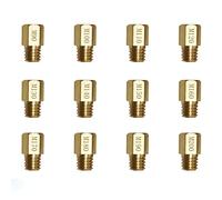 12 Pcs Set di ugelli per carburatore, Getti Carburatore,90,100,110,120,130,140,150,160,170,180,190,200 per carburatore DELLORTO SHA Carburatore Jet principale PHBG AD/DS principale Ugello Jet pilota