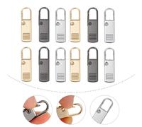 12 Pcs Sostituzione Del Cursore Della Cerniera Linguetta Tira Tiretto Metallo