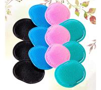 12 PCS Spazzola Lavaggio Capelli Per Massaggio Cuoio Capelluto Pettine Multiuso