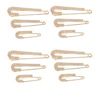 12 Pcs Spille Di Sicurezza Con Strass Fermagli Per Cardigan Spilla Clip Abiti