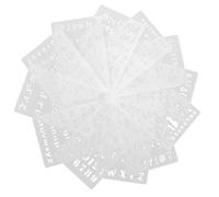 12 Pcs Stencil Per Dipingere Numeri L'inserimento Nel Diario Alfabeti
