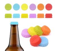 12 Pcs Tappi in silicone per bottiglie di birra, Tappi per Bottiglia in Silicone, appi per Bottiglie di Birra Riutilizzabili, per sigillare birra, bottiglie di vetro