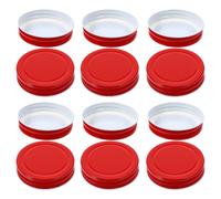 12 Pcs Tappi Vasetti Forniture Per Conserve Coperchi in Banda Stagnata