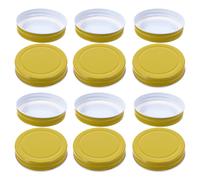 12 Pcs Tappi Vasetti Forniture Per Conserve Coperchi in Banda Stagnata