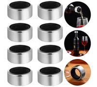 12 Pcs Tappo Di Gocciolamento Del Vino Anello Bottiglia Bottiglie Rosso