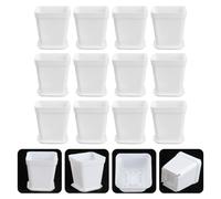 12 Pcs Vasi Quadrati Per Piante Piccoli Da Fiori Piccolo Vaso Bonsai