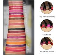12 Pcs Waterproof Cosmetics Matte Lipstick Set Matitone Labbra Matita