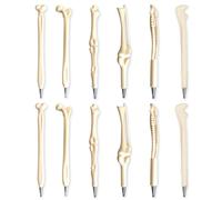 12 Penne A Sfera In Osso, Penna A Sfera Con Inchiostro Nero, Regalo Per Medico E Infermiere, Penna Creativa Per Cancelleria In Osso, Gadget Per Infermiere