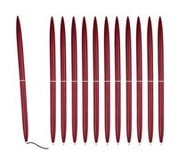 12 Penne a Sfera Metalliche Sottili Nero 1mm Punto Medio, per Vino Rosso