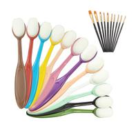 12 pennelli colorati per sfumare inchiostro e pennello di sfondo per blender, maestro di carta con 10 pennelli in plastica