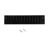 12 - Pettine per armonica cromatica a bocca, parte per armonica in lega di alluminio, accessorio portatile resistente alla corrosione con finitura opaca per principianti e musicist