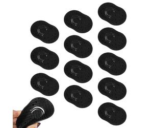 12 pettini tascabili da uomo, in plastica morbida, portatile, con palmo e spazzola da dito per lavare i capelli e massaggiare il cuoio capelluto