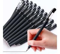 12 pezzi 0,5mm Penna gel premuto Penna a sfera Tagli Unica,Confezione da 10Polipropilene