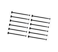 12 pezzi 1:87 HO Scale Train Motor Drive Rods Building Coupler Connettori Modello Treno Bielle Accessori - 45,6 mm