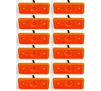12 Pezzi 24V 4 LED Laterali Arancione Ambra Luci per Scania Ford Renault Trucks