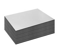 12 Pezzi 250*180*5MM Pannello Isolante Termico Adesivo Pannelli Fonoassorbenti Lamiere Coibentate Pannello Fonoassorbente Insonorizzazione Auto Pannelli Isolanti Acustici per Isolamento,impermeabile