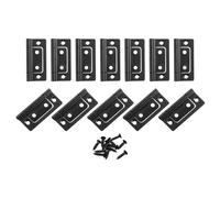 12 pezzi 2x1" cerniere per porte non a mortasa antirumore placcatura, scuro