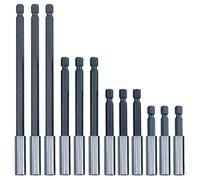 12 Pezzi 4 misure Prolunga magnetica, Supporto Punte a Cambio Rapido,1/4" Prolunga Trapano,Porta Inserti Magnetico Lungo Esagonale,Magnetico Alberino Universale,per Trapano