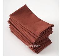 12 Pezzi 40x40 cm Tovaglioli in Cotone Lavato, semplici, Morbidi e Resistenti, tovagliette all'Americana per la Cucina di casa, Il Tavolo delle Nozze