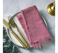 12 pezzi 42 * 42 cm Tovaglioli di stoffa Asciugamano di garza di cotone Tovagliette da pranzo Tovagliolo per cena per feste Decorazione della tavola-Orchidea