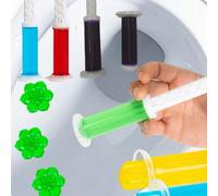 12 pezzi/6 pezzi/3 pezzi/1 pezzo Confezione di gel per WC floreale, deodorante per WC, detergente per WC, profumatore per WC e disincrostante Tagli Unica,Verde 1 pz,Giallo 1pz,Viola 1 pz,Rosso 1pz,Blu