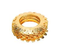 12 Pezzi Accessori per Lampadario Anelli in Ferro Argento | Montaggio Semplice, Design Moderno Elegante, Finitura Lucida e Robusta