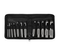 12 Pezzi Acciaio Cavo Pelle Punzone Set 46604cm (319mm) Resistente Per
