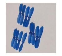 12 pezzi adatti for mini quadricottero drone V8 elica foglia d'acero lama ala pezzo di ricambio 4D-V8 accessorio rotore blu/arancione(12PCS Blue)
