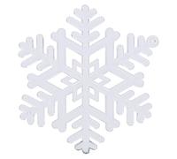 12 Pezzi Addobbi Natalizi Acrilico Trasparente, Decorazioni Fai Da Te Dimensioni Varie - Luminosi e Facili da Appendere, Decorazione Perfetta per Casa e Festa di Natale (Nevicare)